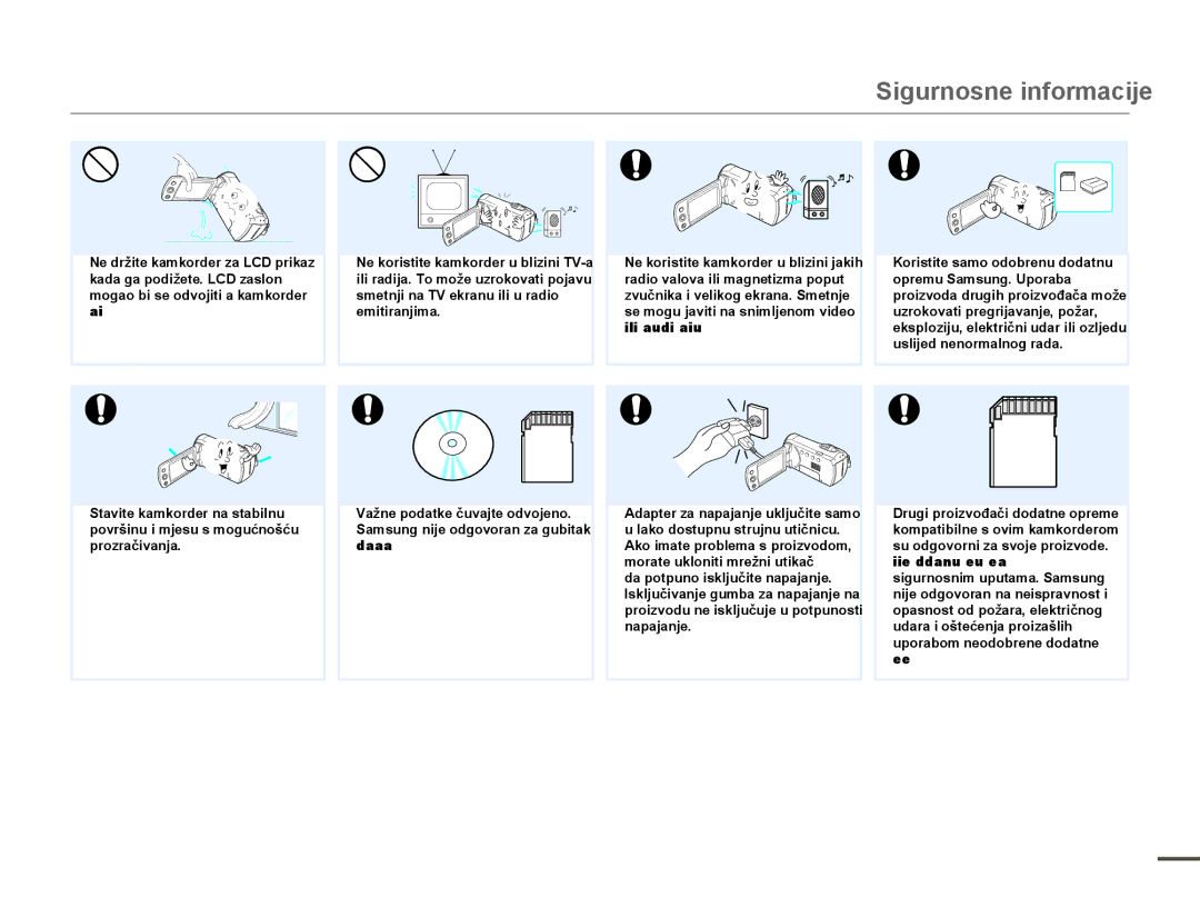 Samsung HMX-F80BP/EDC manual Hplwludqmlpd, XvolmhgQhqrupdoqrjUdgd, XsruderpQhrgreuhqhGrgdwqh 