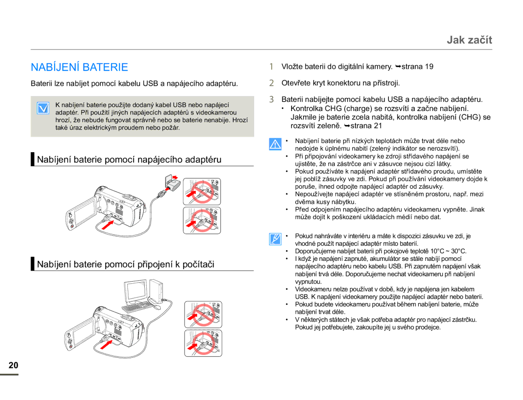 Samsung HMX-F90BP/EDC, HMX-F90WP/EDC manual DNDþtW, $%Ë-1Ë%$75, 1DEtMHQtEDWHULHSRPRFtSĜLSRMHQtNSRþtWDþL, Sqxwrx 