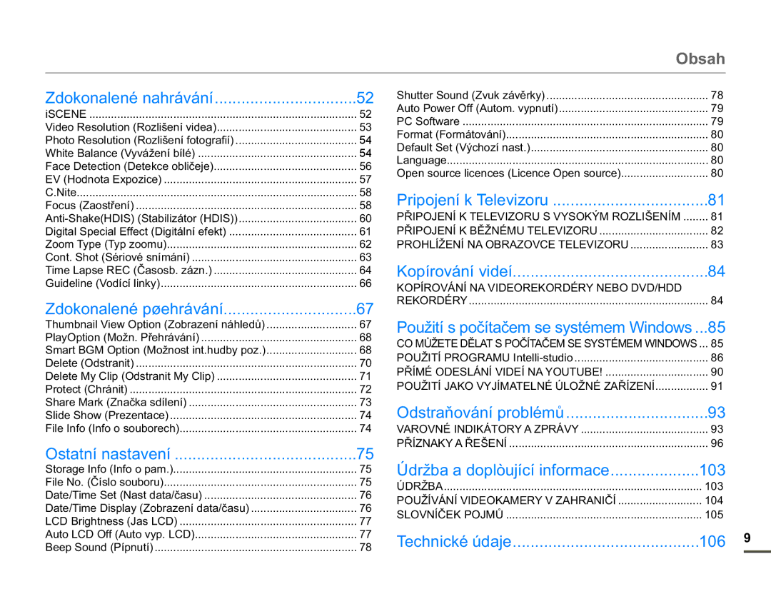 Samsung HMX-F90WP/EDC, HMX-F90BP/EDC manual  ,  