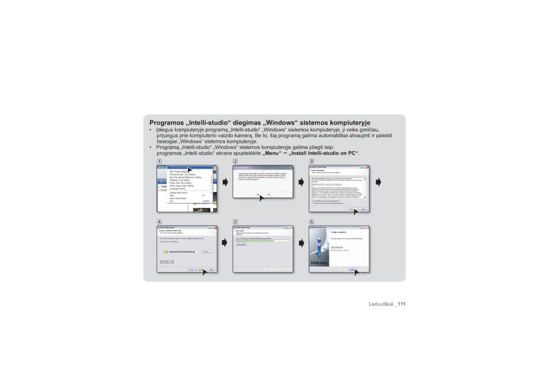 Samsung HMX-H100P/XEB, HMX-H104BP/XEB manual Lietuviškai 