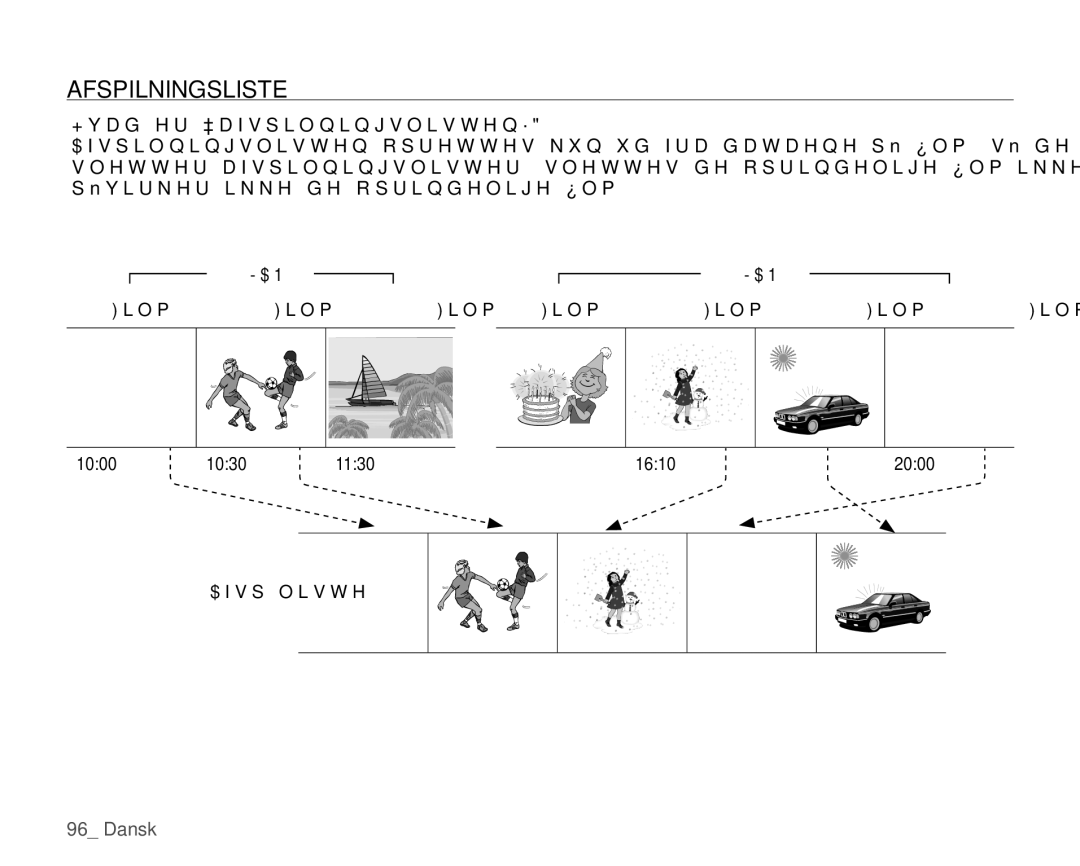 Samsung HMX-H106SP/EDC, HMX-H105BP/EDC, HMX-H100P/EDC, HMX-H104BP/EDC manual Afspilningsliste, Hvad er afspilningslisten? 