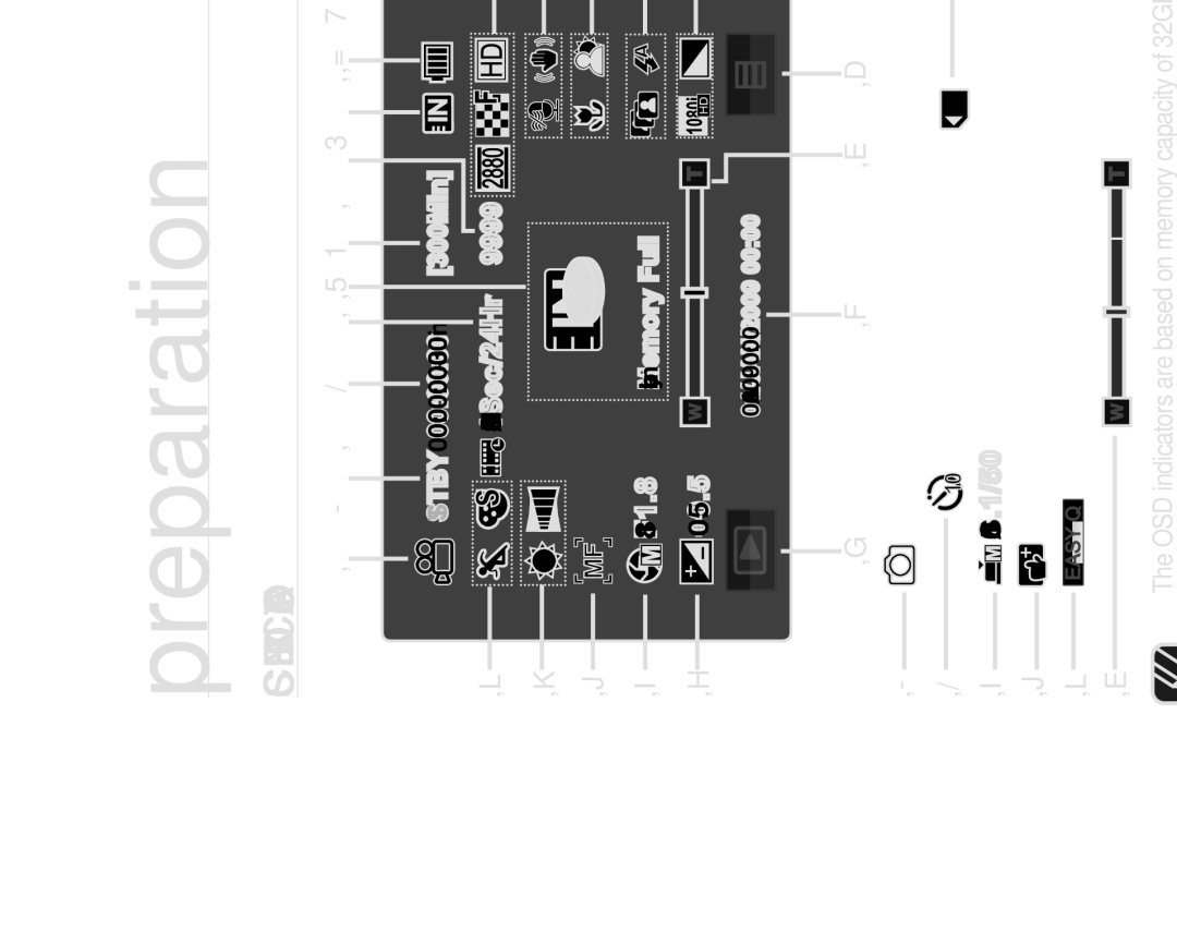 Samsung HMX-H104BP/EDC, HMX-H105BP/EDC, HMX-H106SP/EDC, HMX-H100P/EDC manual Screen Indicators, Movie and Photo record mode 