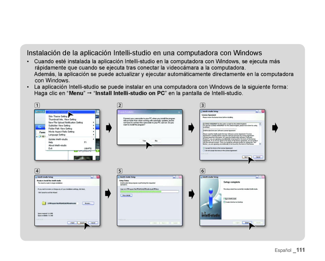 Samsung HMX-H106SN/XAA manual Español 