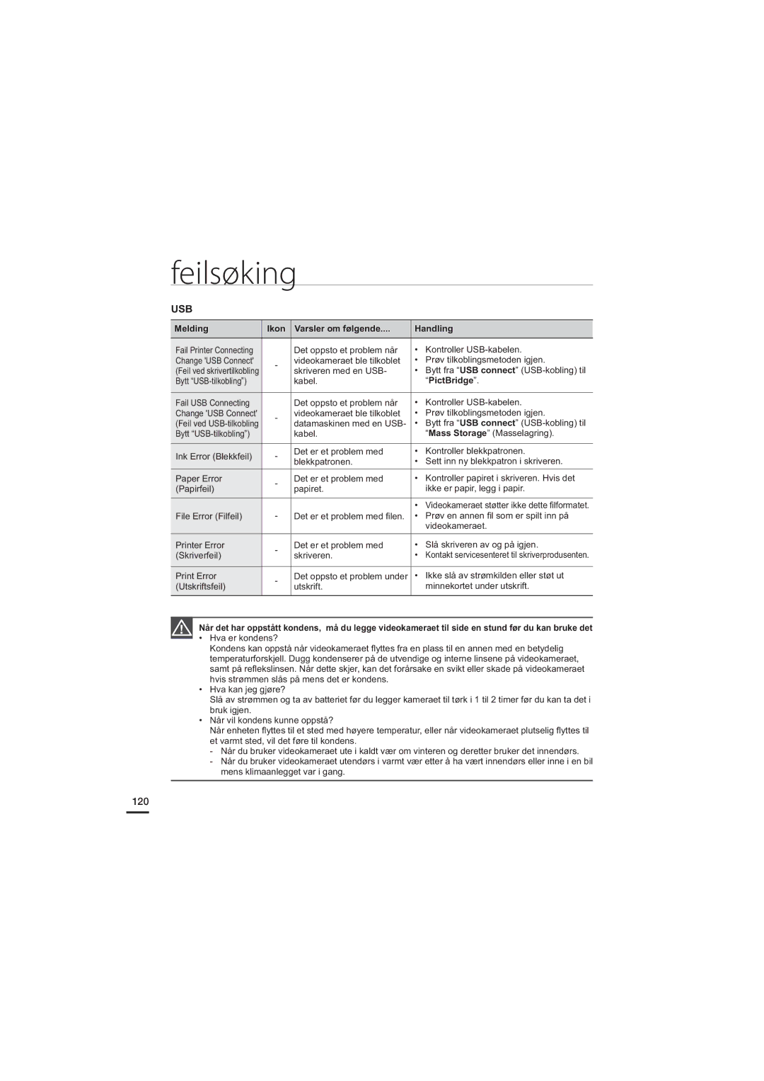 Samsung HMX-H204BP/EDC, HMX-H200BP/EDC, HMX-H203BP/EDC, HMX-H205BP/EDC manual 120, PictBridge 