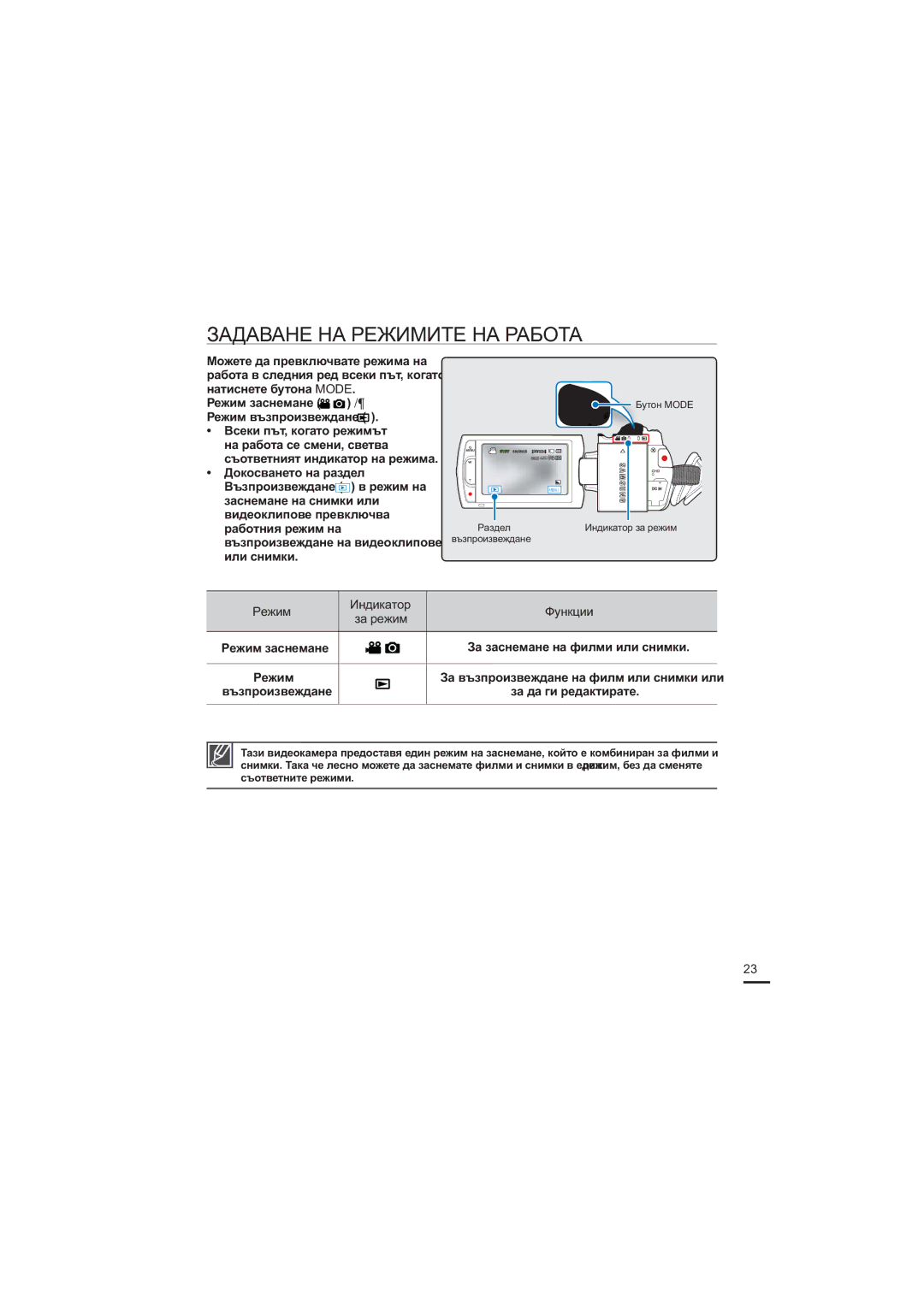 Samsung HMX-H200BP/EDC, HMX-H204BP/EDC, HMX-H205BP/EDC manual ɁȺȾȺȼȺɇȿɇȺɊȿɀɂɆɂɌȿɇȺɊȺȻɈɌȺ 