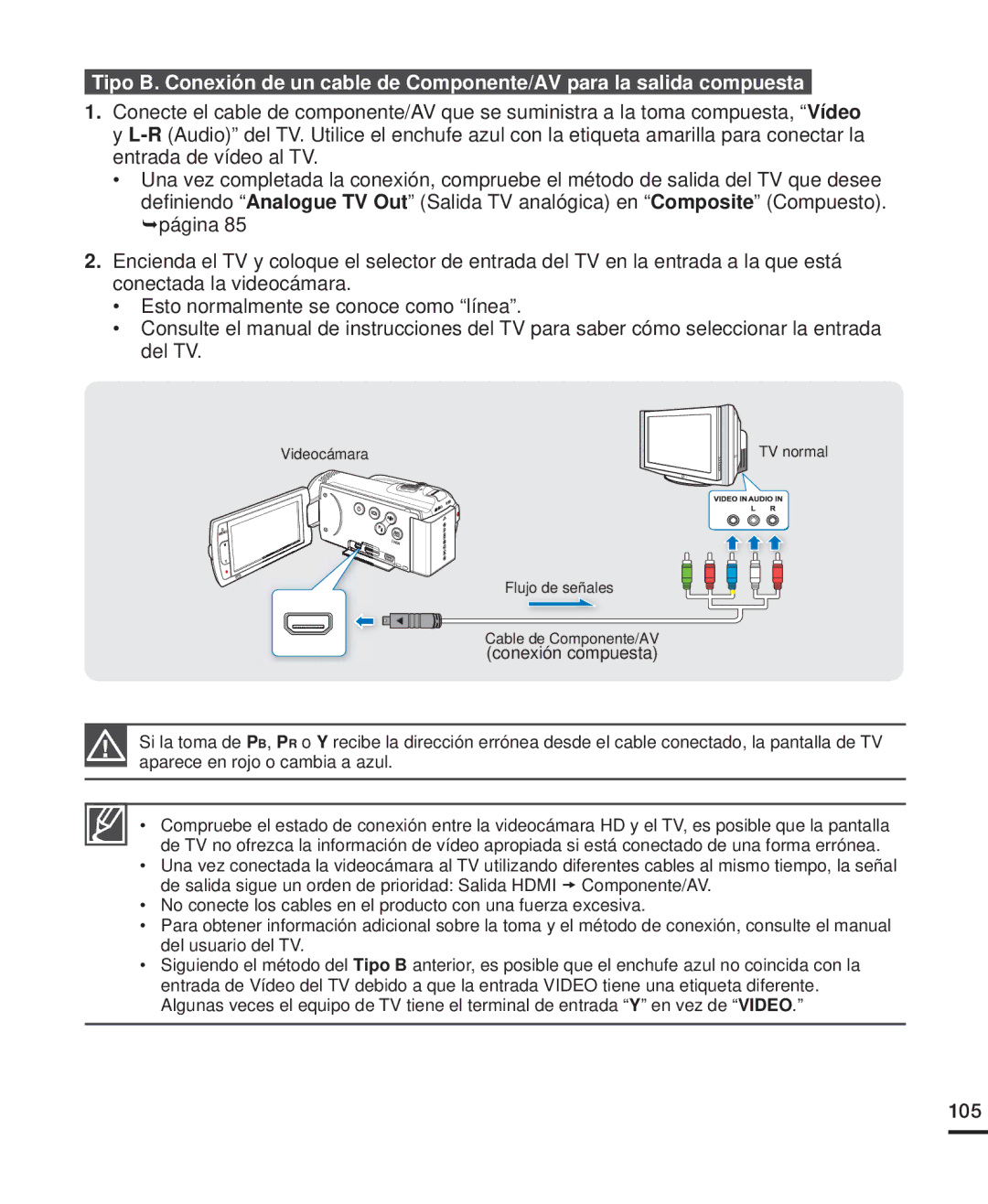 Samsung HMX-H200BP/EDC, HMX-H204BP/EDC, HMX-H220RP/EDC, HMX-H220SP/EDC, HMX-H200RP/EDC, HMX-H200SP/EDC, HMX-H204BP/SEA manual 105 