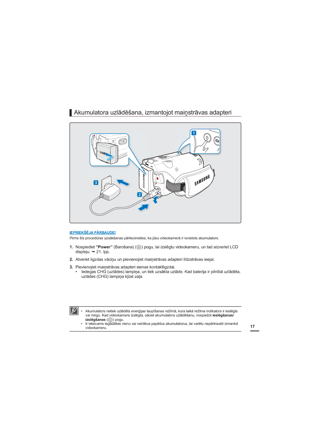 Samsung HMX-H200BP/XEB, HMX-H204BP/EDC manual $NXPXODWRUDXOƗGƝãDQDLPDQWRMRWPDLƼVWUƗYDVDGDSWHUL 