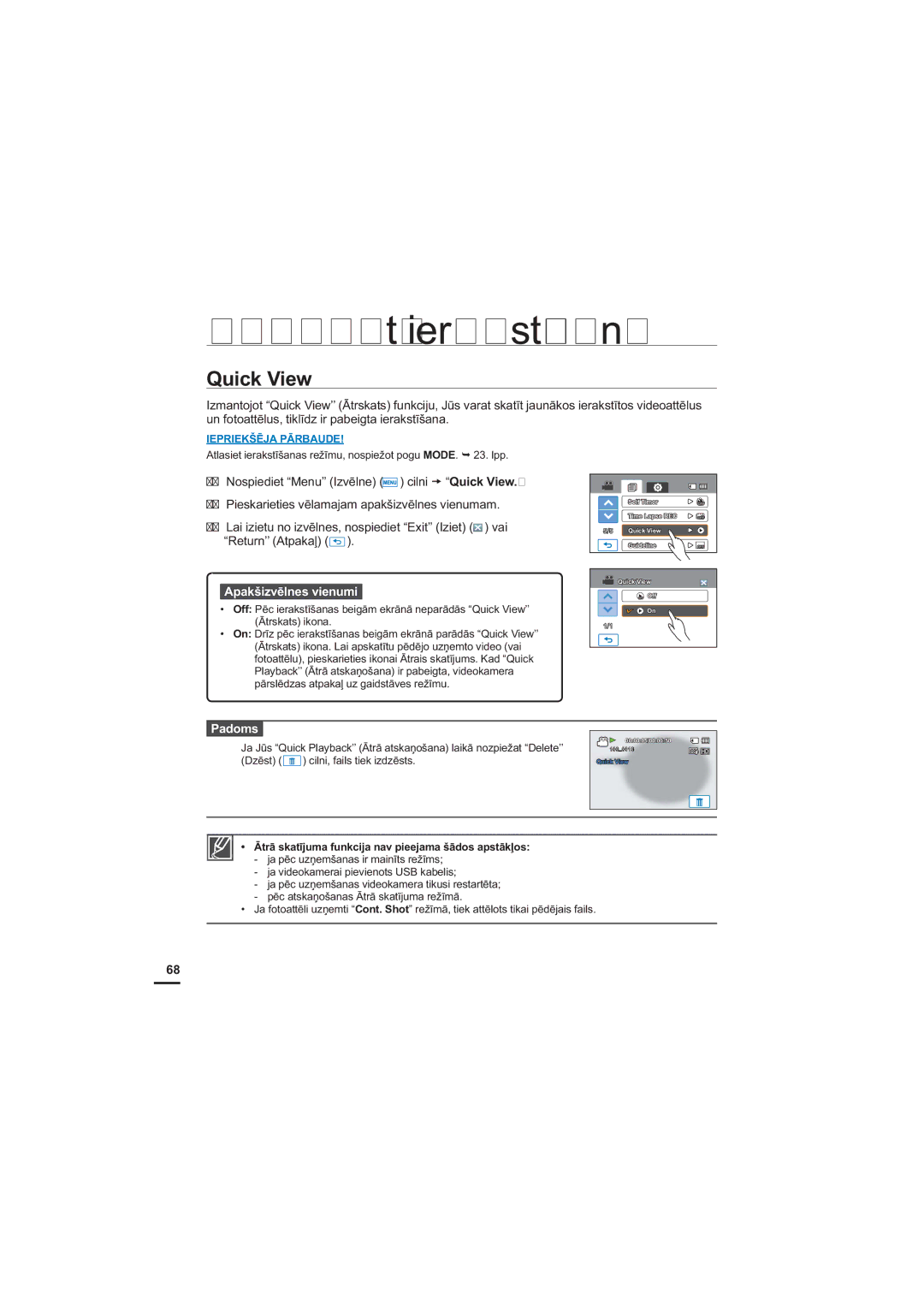 Samsung HMX-H204BP/EDC, HMX-H200BP/XEB manual 4XLFN9LHZ,  MDYLGHRNDPHUDLSLHYLHQRWV86%NDEHOLV 