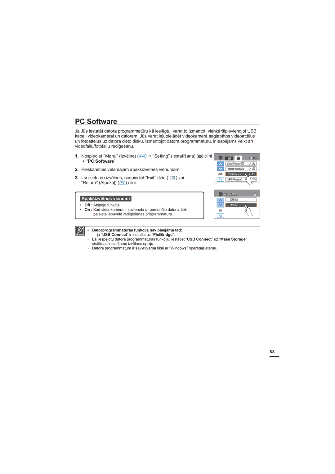 Samsung HMX-H200BP/XEB, HMX-H204BP/EDC manual 6RIWZDUH, VlvwɲpdvLhvwdwưmxpxLyɲoqhvRsflmx 