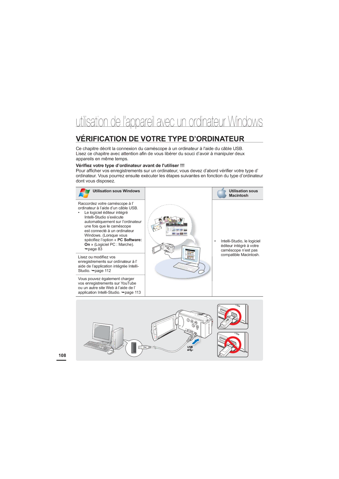 Samsung HMX-H220RP/EDC Vérification DE Votre Type D’ORDINATEUR, 9pUL¿HYRWUHW\SHG¶RUGLQDWHXUDYDQWGHO XWLOLVHU 