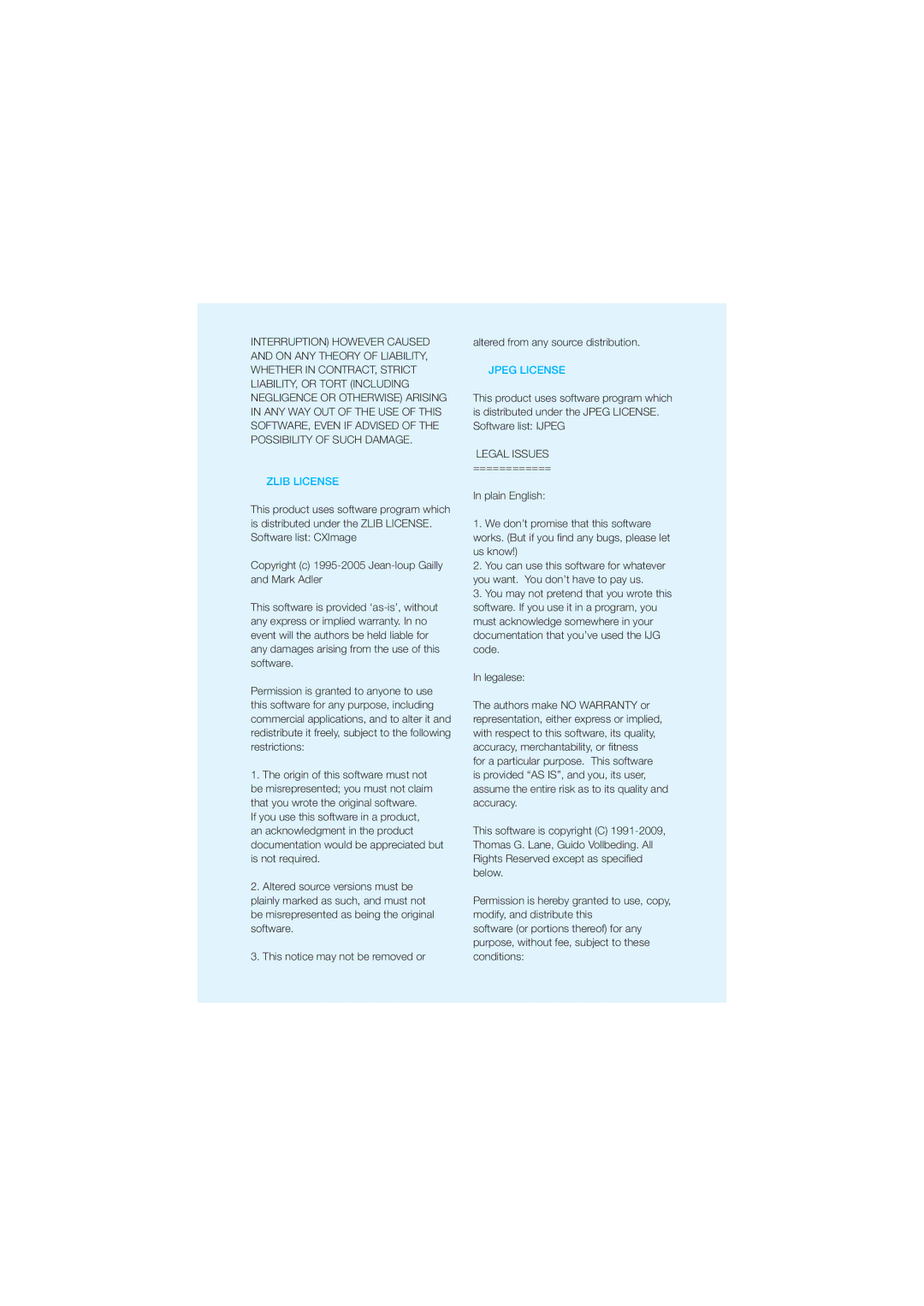 Samsung HMX-H205SP/EDC, HMX-H204BP/EDC manual , Possibility of Such Damage, Legal Issues, NpejgzBoeEjtusjcvufUijt 