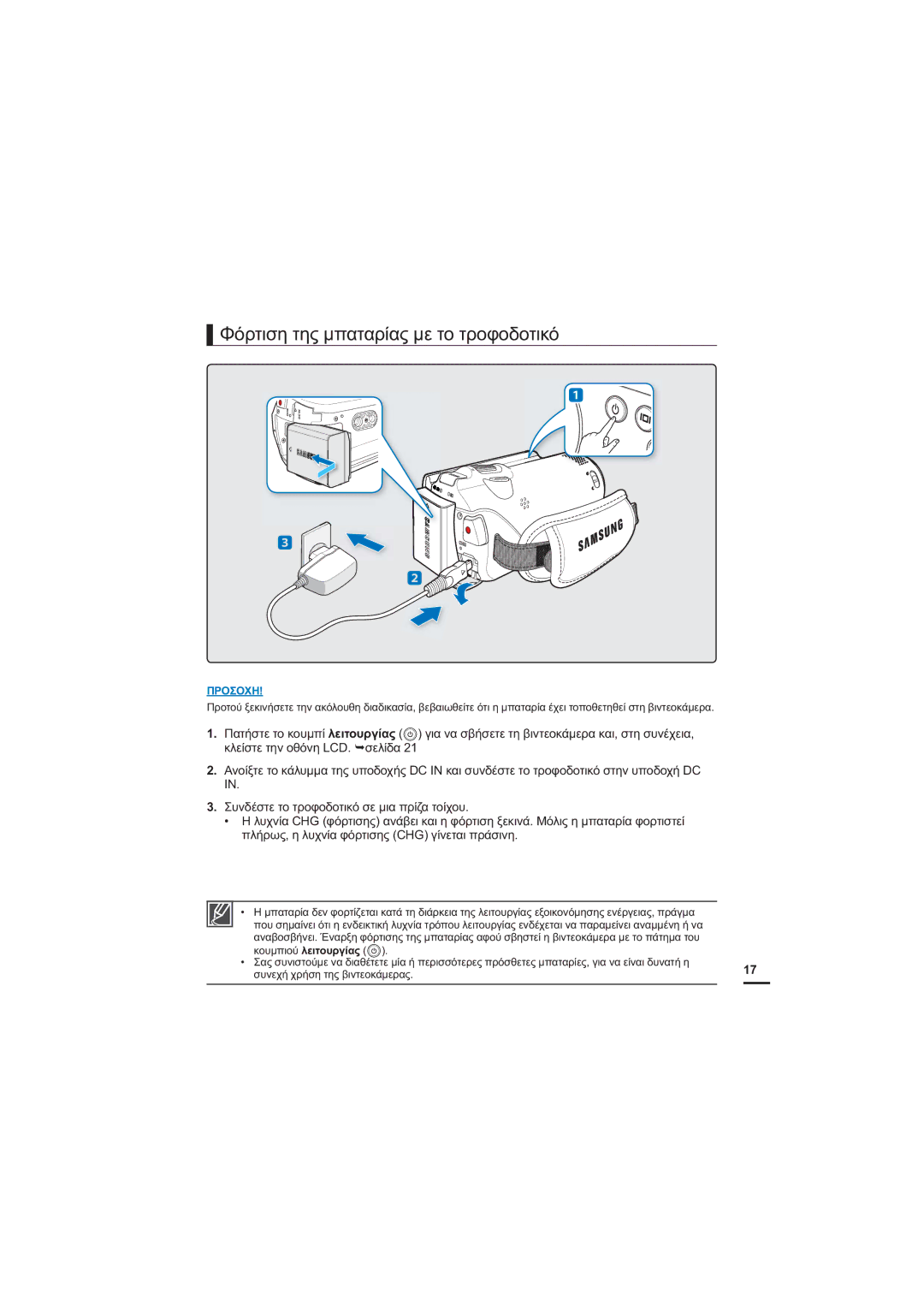 Samsung HMX-H205BP/EDC manual ĬȩȡĲȚıȘĲȘȢȝʌĮĲĮȡȓĮȢȝİĲȠĲȡȠĳȠįȠĲȚțȩ, ɅȜȒȡȦȢȘȜȣȤȞȓĮĳȩȡĲȚıȘȢ&+*ȖȓȞİĲĮȚʌȡȐıȚȞȘ 