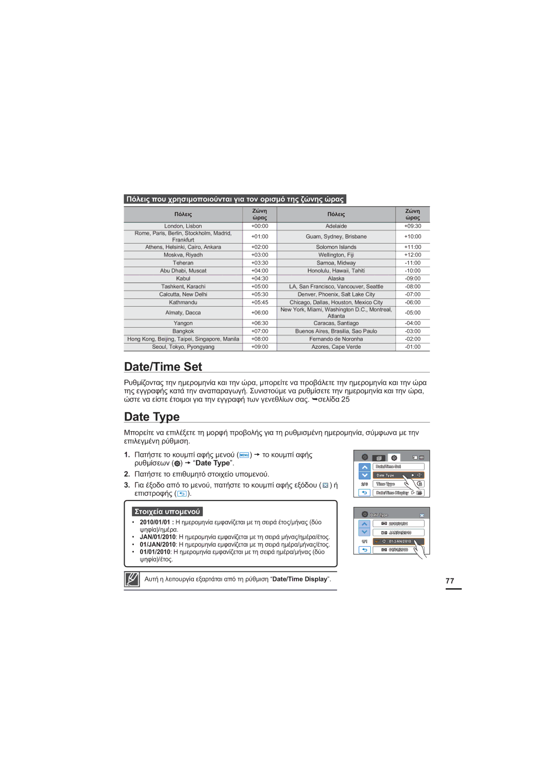 Samsung HMX-H205BP/EDC DWH7LPH6HW, DWH7\SH, ȆȩȜİȚȢʌȠȣȤȡȘıȚȝȠʌȠȚȠȪȞĲĮȚȖȚĮĲȠȞȠȡȚıȝȩĲȘȢȗȫȞȘȢȫȡĮȢ, ȤȘĳȓĮȑĲȠȢ 