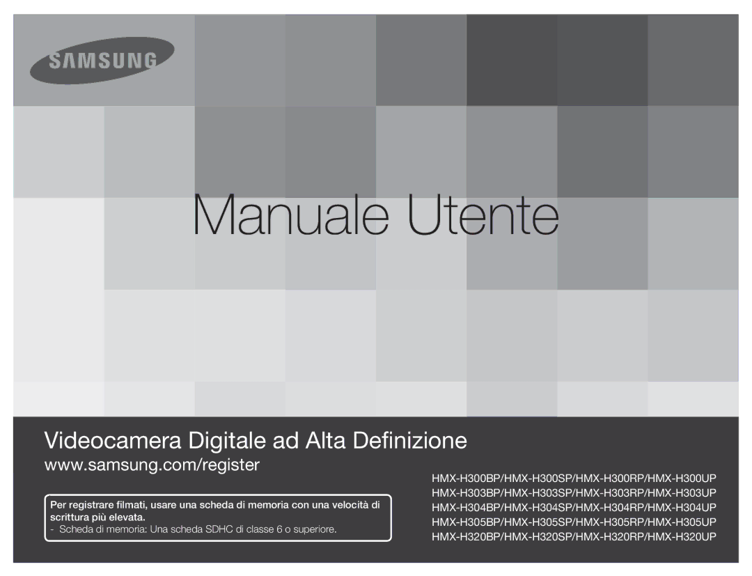 Samsung HMX-H300RP/EDC, HMX-H300BP/EDC, HMX-H304BP/EDC, HMX-H300SP/EDC manual Uživatelská Příručka 