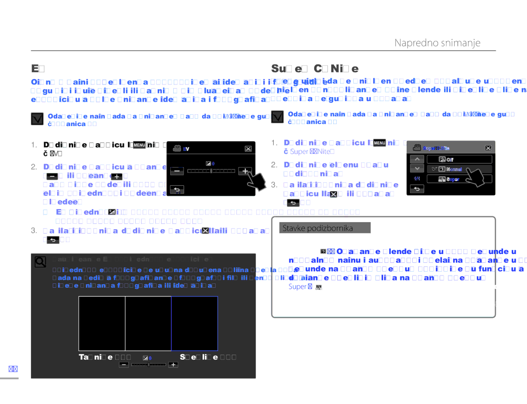 Samsung HMX-H300SP/EDC manual Super C.Nite 