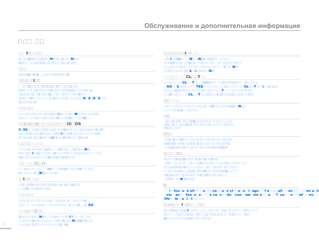 Samsung HMX-H300BP/XER, HMX-H304BP/EDC, HMX-H304BP/XER, HMX-H305BP/XER, HMX-H300RP/XER manual Словарь Терминов, AF автофокус 