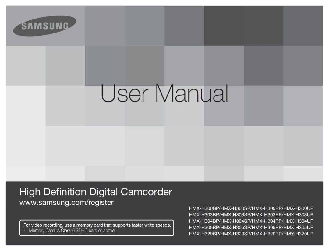 Samsung HMX-H304BP/EDC, HMX-H300BP/EDC, HMX-H300UP/EDC manual Μνήμης, Μεγαλύτερες ταχύτητες εγγραφής, Που να υποστηρίζει 