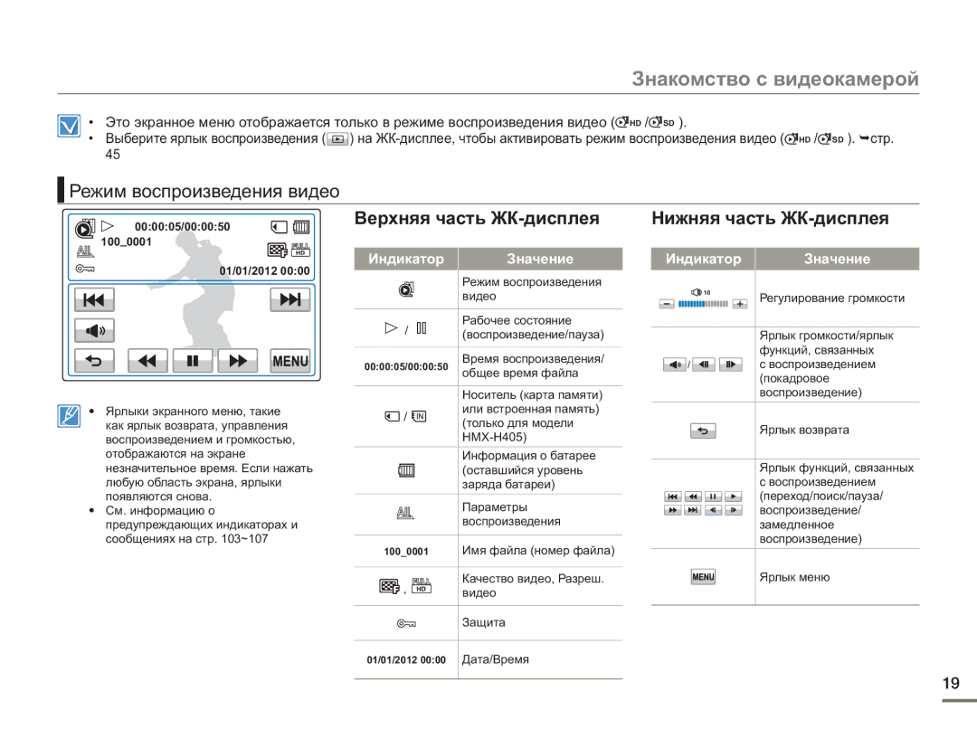 Samsung HMX-H400BP/XER, HMX-H405BP/XER, HMX-H430BP/XER manual 