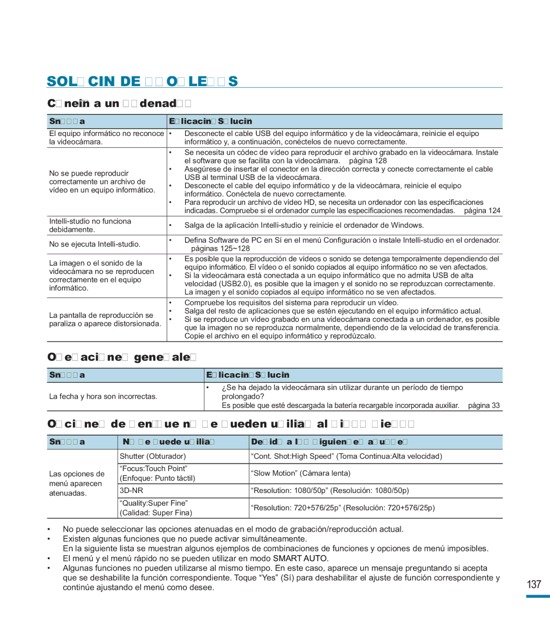 Samsung HMX-M20BP/EDC manual Conexión a un ordenador, Operaciones generales 