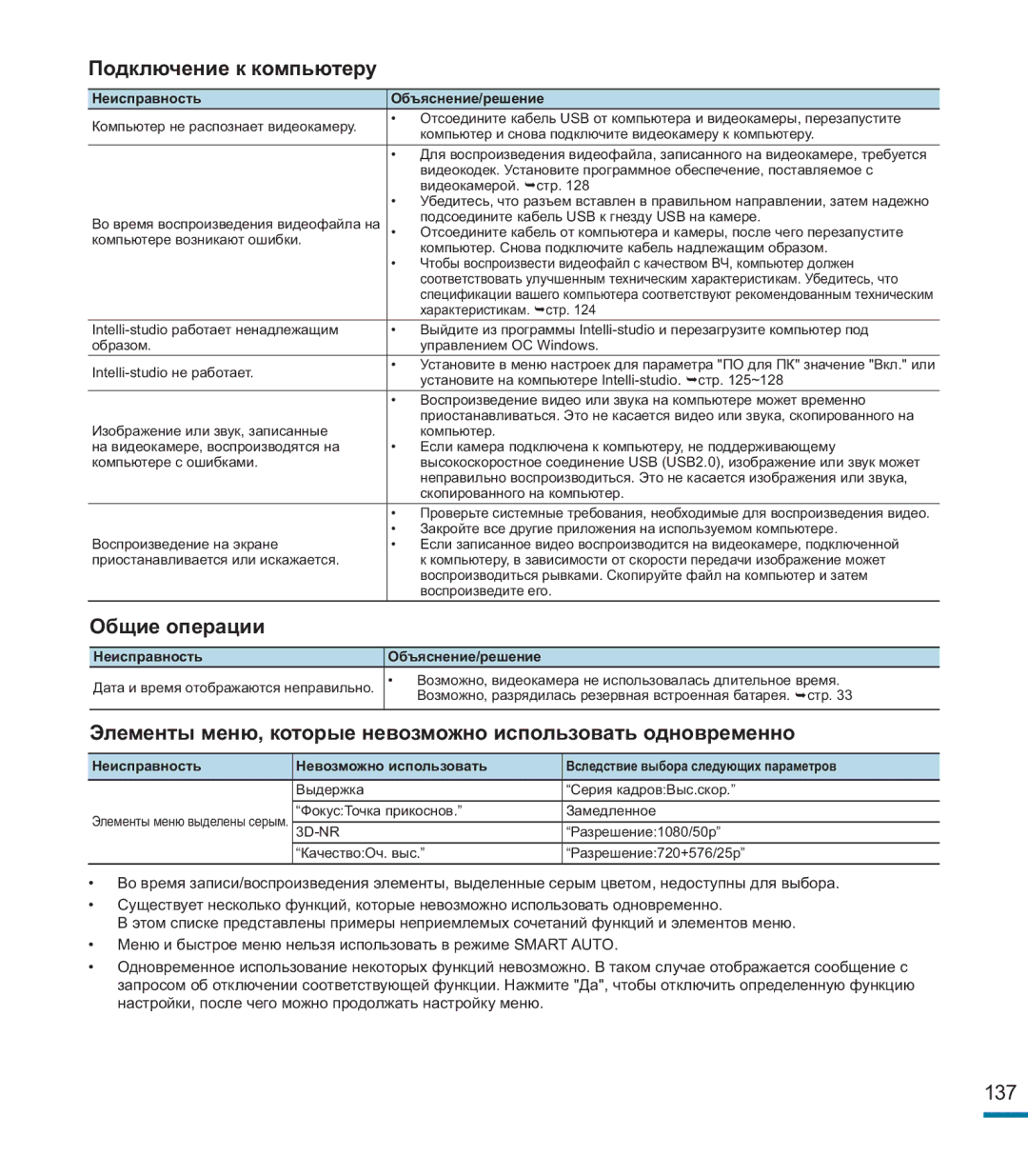 Samsung HMX-M20BP/XER manual Подключение к компьютеру, Общие операции 