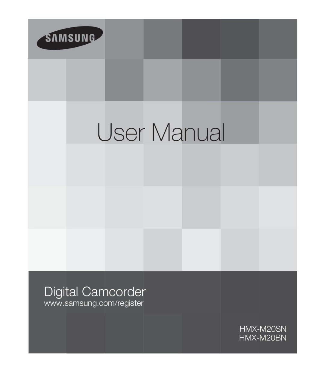 Samsung HMX-M20BN, HMX-M20N user manual Digital Camcorder 