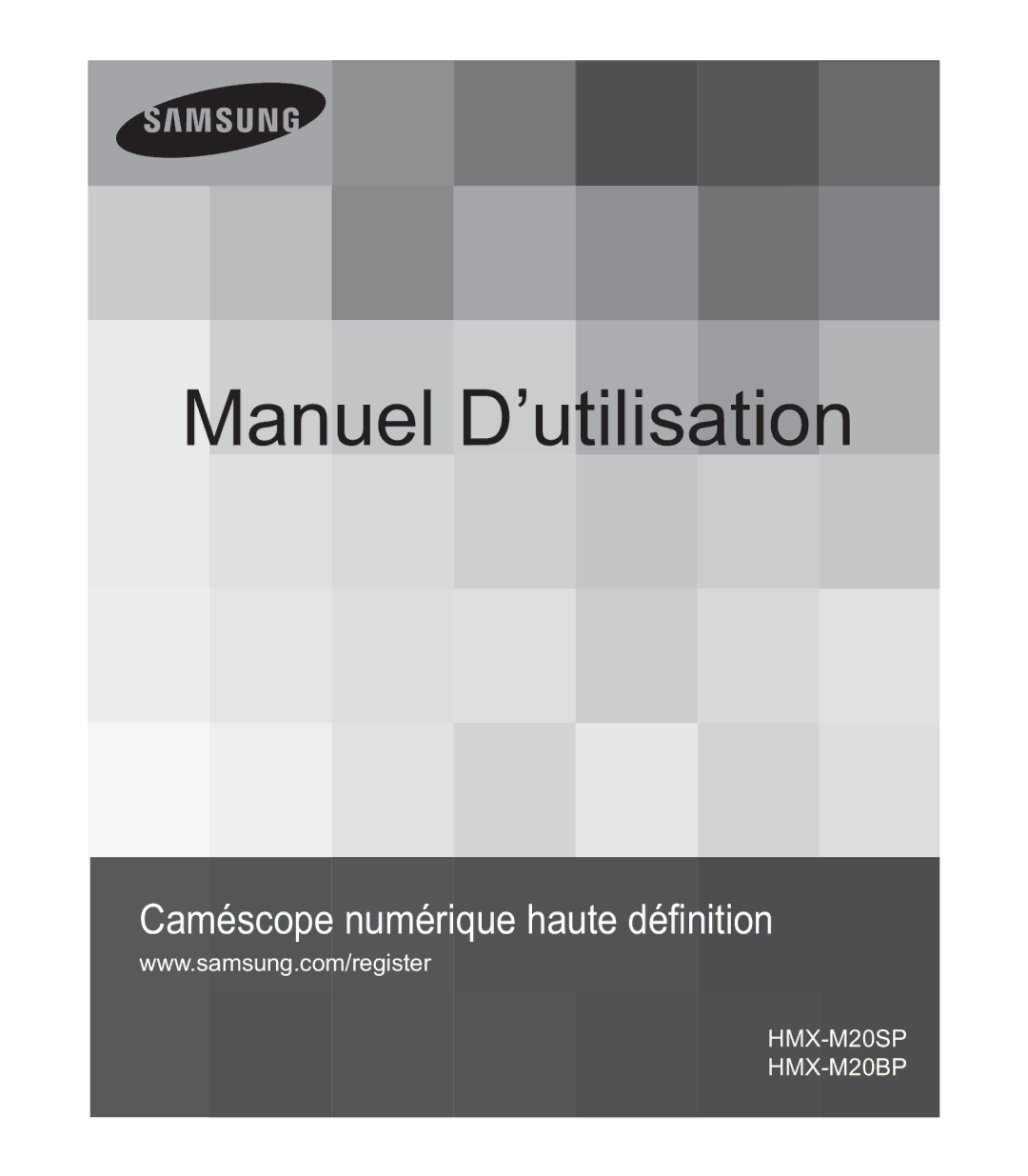 Samsung HMX-M20BP/EDC, HMX-M20SP/EDC manual Manuel D’utilisation 