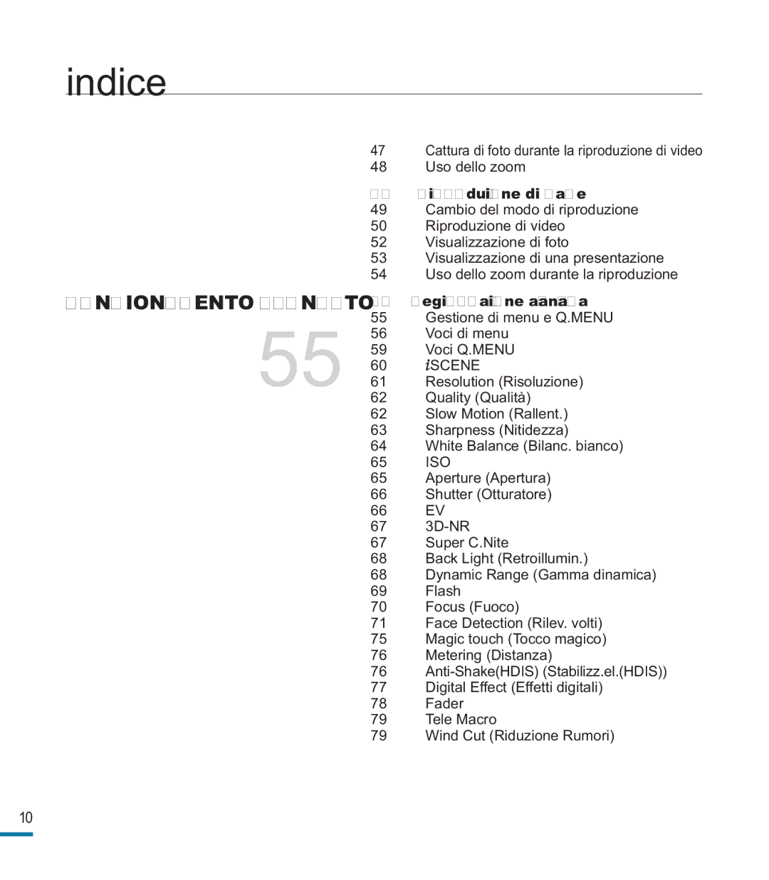 Samsung HMX-M20SP/EDC, HMX-M20BP/EDC manual Riproduzione di base 