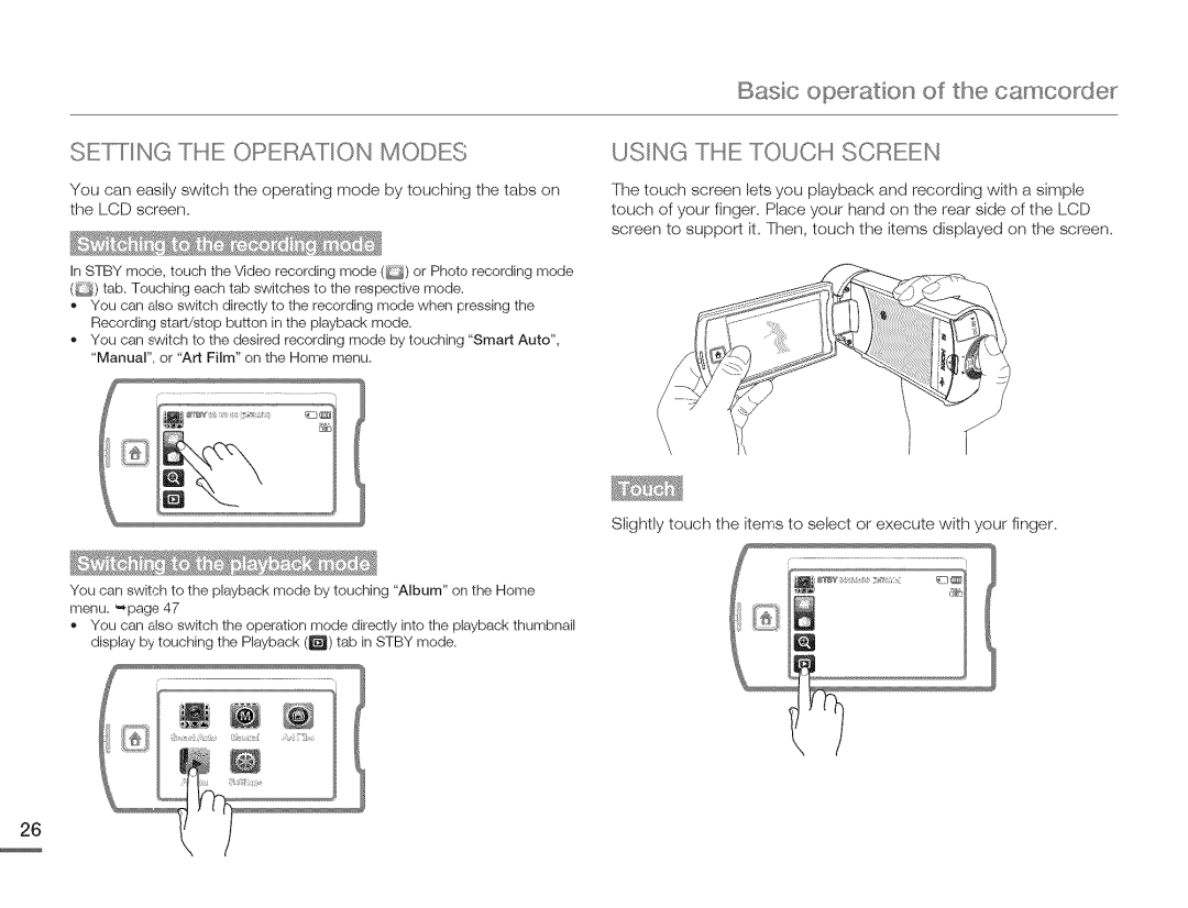 Samsung HMX-Q10UNIHMX-Q100UNIHMX-Q130UN, HMX-Q10BNIHMX-Q100BNIH MXOQ130BN user manual OEC.... FTINcTHE Operaticn M .,DEoC 