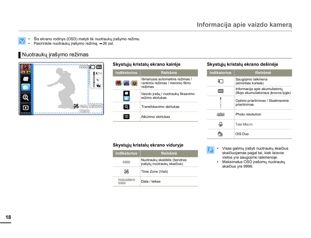 Samsung HMX-Q10BP/EDC manual 1XRWUDXNǐƳUDã\PRUHåLPDV, VNDLþLXV\UD, 7UDQVIRNDYLPRVNLUWXNDV, 3KRWRUHVROXWLRQ 