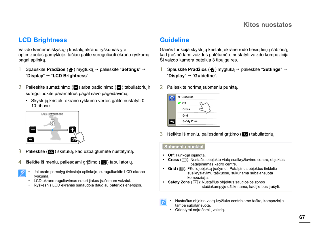 Samsung HMX-Q10BP/EDC manual %ULJKWQHVV Xlgholqh, SDJDODSOLQNą ÂLYDLGRNDPHUDSDWHLNLDWLSǐJDLUHV, Ulervh 