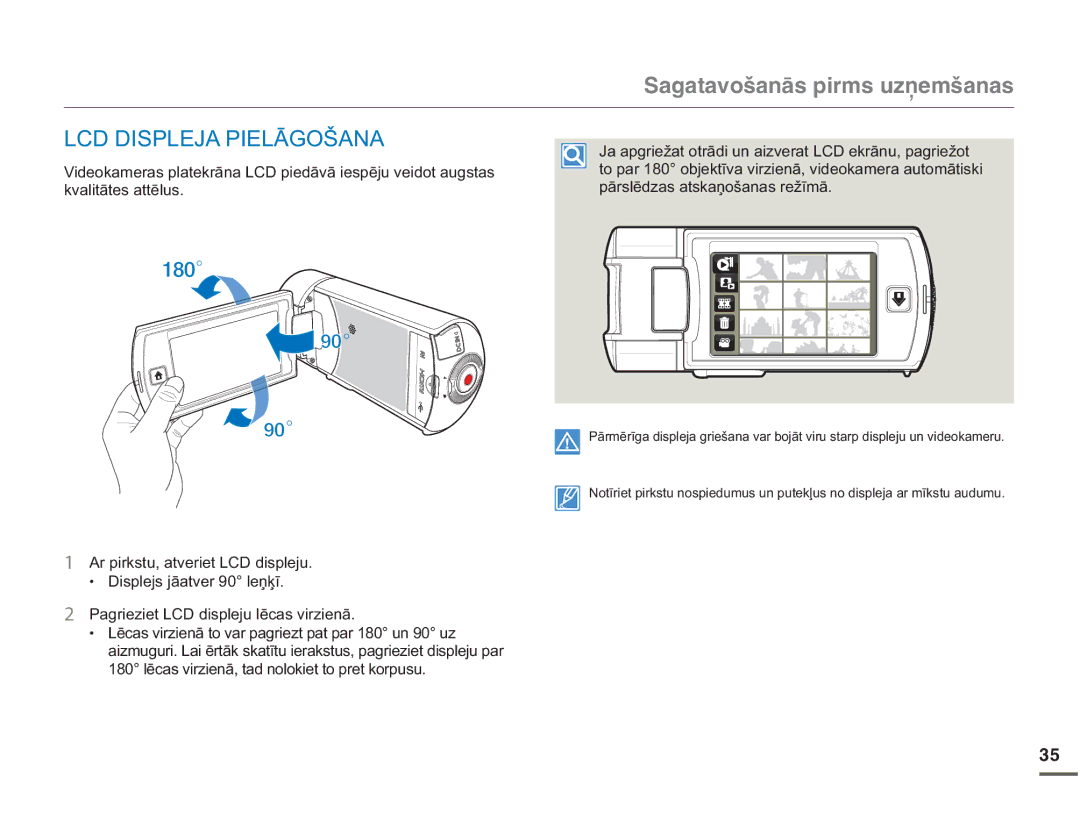 Samsung HMX-Q10BP/EDC manual ,63/-$3,/Ɩ*2â$1$, NydolwɨwhvDwwɲoxv, SƗUVOƝGDVDWVNDƼRãDQDVUHåƯPƗ 