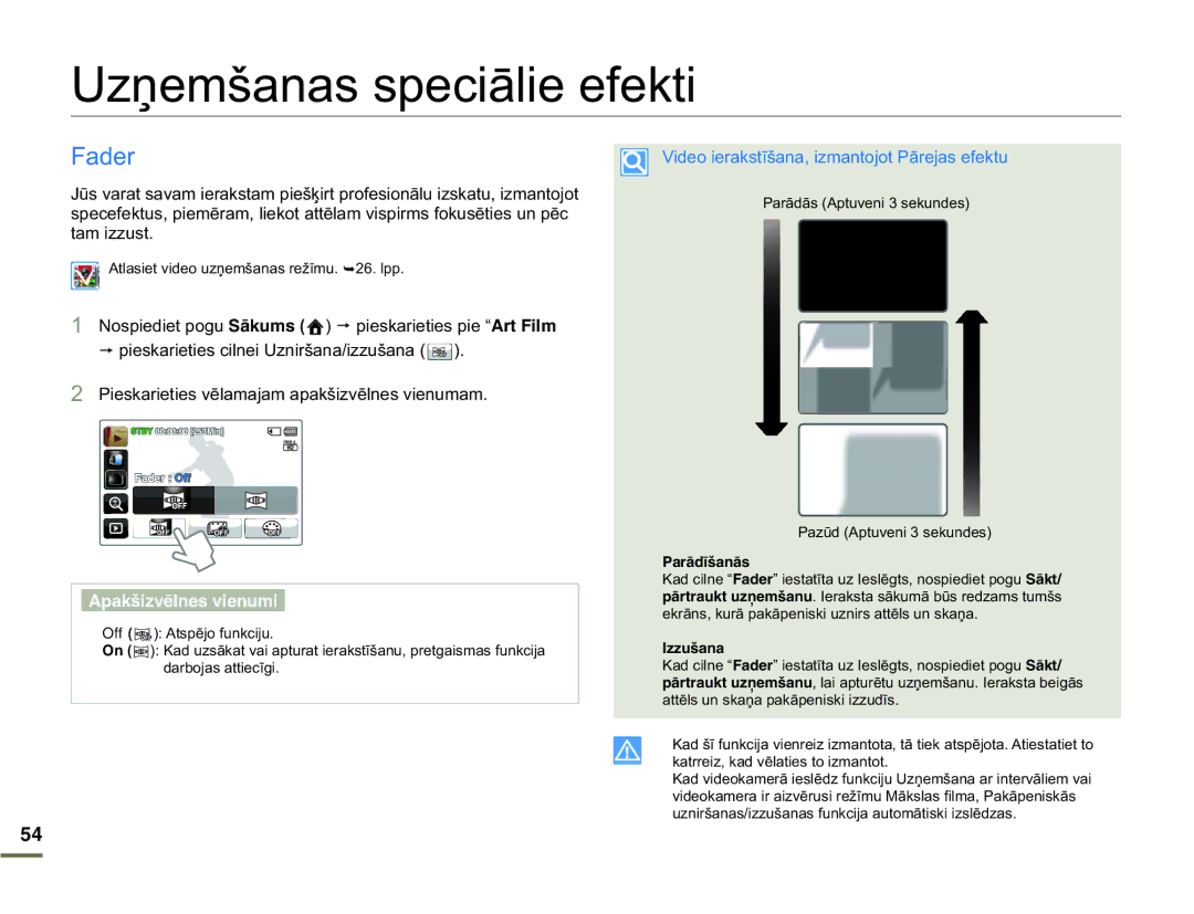 Samsung HMX-Q10BP/EDC manual 8ƼHPãDQDVVSHFLƗOLHHIHNWL, Dghu, WdpLxvw, 9LGHRLHUDNVWƯãDQDLPDQWRMRW3ƗUHMDVHIHNWX 