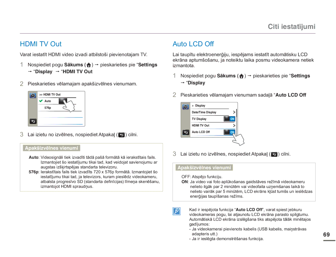 Samsung HMX-Q10BP/EDC manual +0,792XW, $XWR/&2II, Lpdqwrwd, 3LHVNDULHWLHVYƝODPDMDPYLHQXPDPVDGDƺƗ³#WVQ.%&1HH 