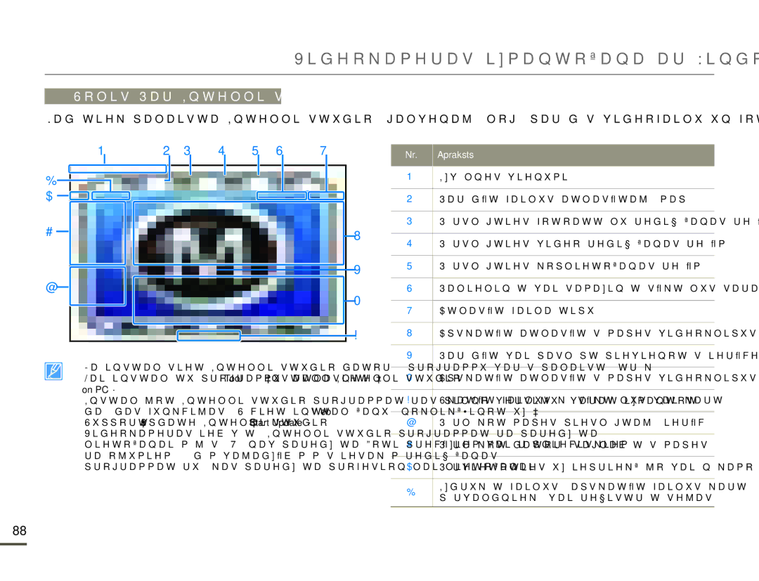 Samsung HMX-Q10BP/EDC manual Videokameras izmantošana ar Windows sistēmas datoru, Solis Par Intelli-studio galveno logu 