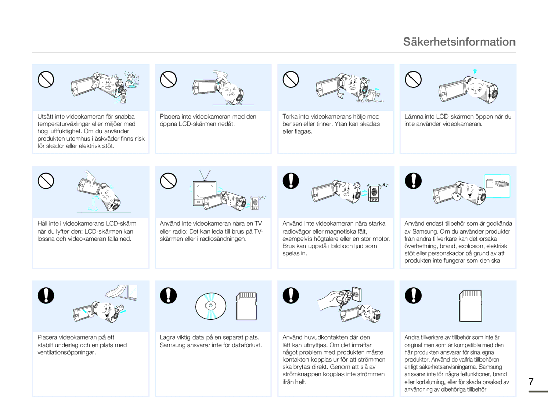 Samsung HMX-Q10PP/EDC, HMX-Q10TP/EDC, HMX-Q10BP/EDC manual Ifrån helt 