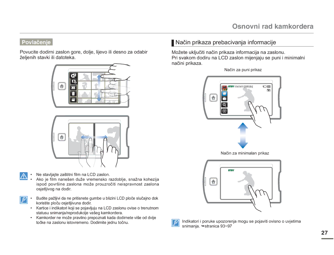 Samsung HMX-Q10BP/EDC, HMX-Q10UP/EDC manual ÅhomhqlkVwdynlLolGdwrwhnd, QDþLQLSULNDD, RvmhwomlyrjQdGrglu 