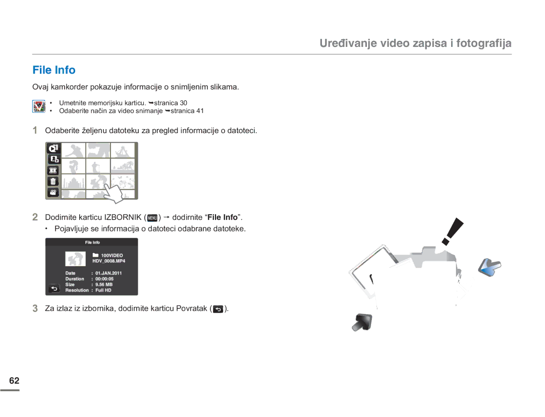 Samsung HMX-Q10UP/EDC, HMX-Q10BP/EDC manual Kng+Phq, RGLUQLWHNDUWLFXIZBORNIK p GRGLUQLWH³KNG+PHQ 