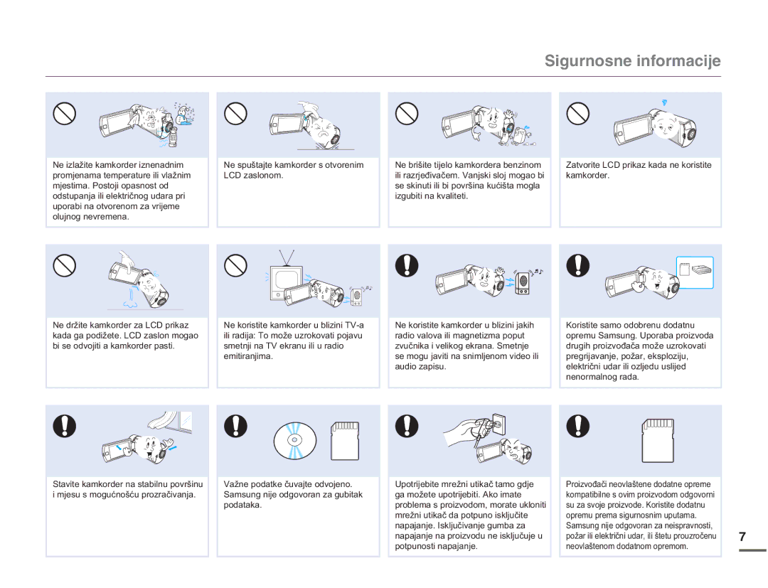 Samsung HMX-Q10BP/EDC, HMX-Q10UP/EDC XsrudelQdRwyruhqrpDYulmhph RoxmqrjQhyuhphqd, Srgdwdnd, LjxelwlQdNydolwhwl 