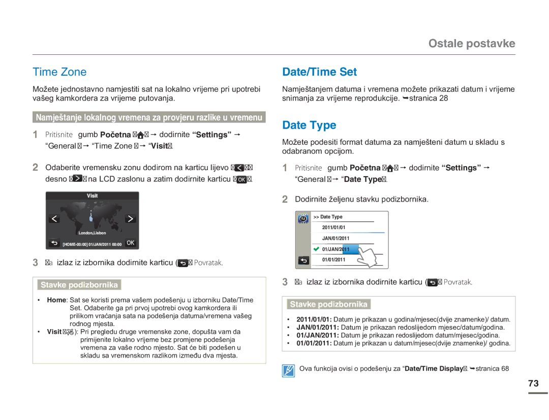 Samsung HMX-Q10BP/EDC, HMX-Q10UP/EDC manual CVG6KOG5GV, CVG6RG, ³General p³Time Zone p³8KUKV, RgdeudqrpRsflmrp 