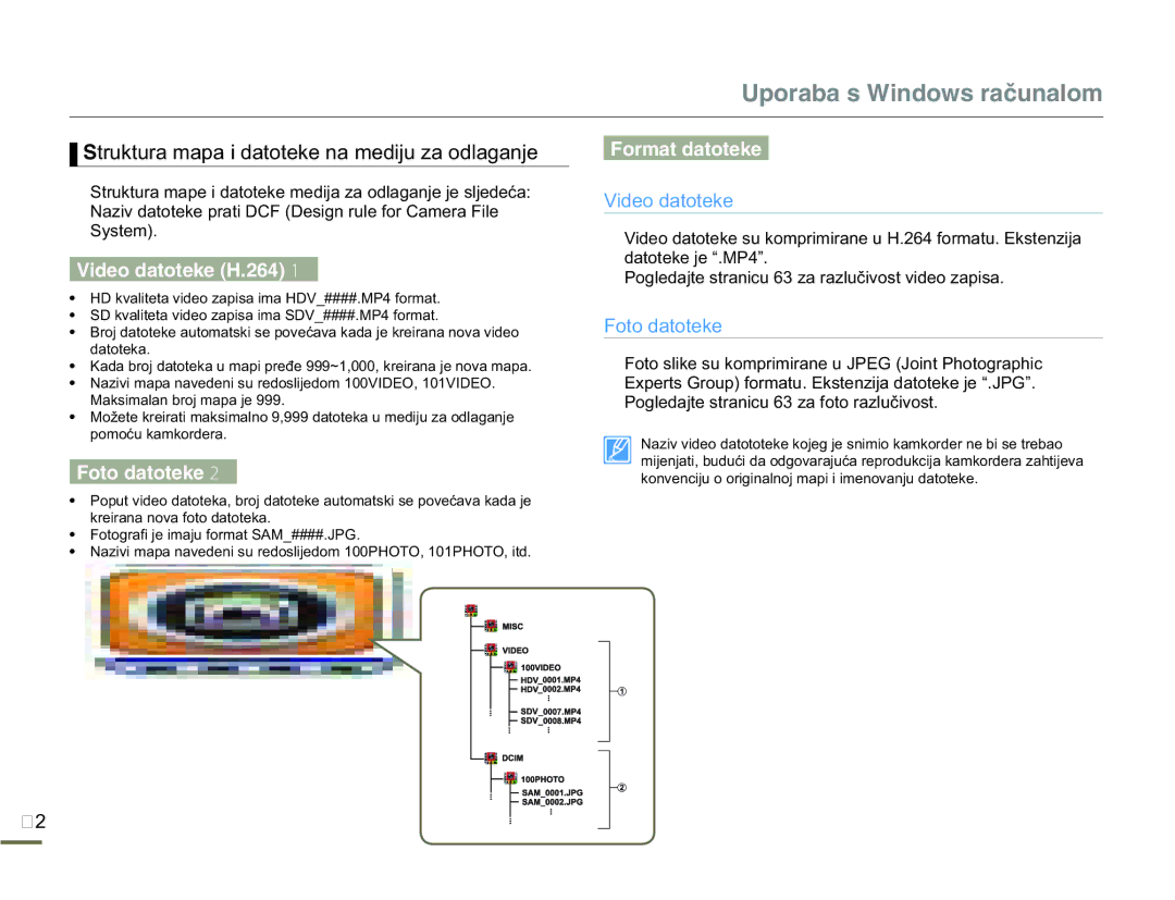 Samsung HMX-Q10UP/EDC, HMX-Q10BP/EDC manual Vwhp, GDWRWHNHMH³03´, 3RJOHGDMWHVWUDQLFXDIRWRUDOXþLYRVW 