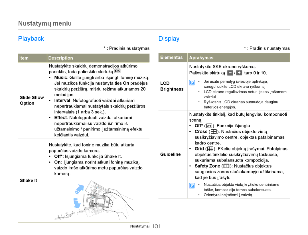 Samsung HMX-Q20BP/EDC manual Display, Slide Show, Brightness 