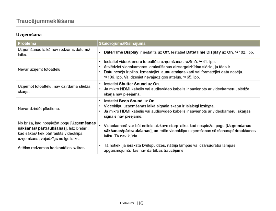 Samsung HMX-Q20BP/EDC manual Sākšanas/ pārtraukšanas, līdz brīdim 