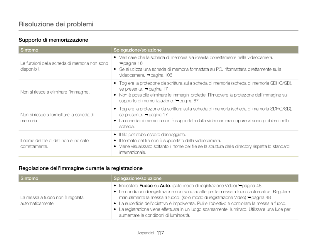 Samsung HMX-QF20BP/EDC, HMX-Q20BP/EDC, HMX-Q20BP/MEA manual Regolazione dell’immagine durante la registrazione 