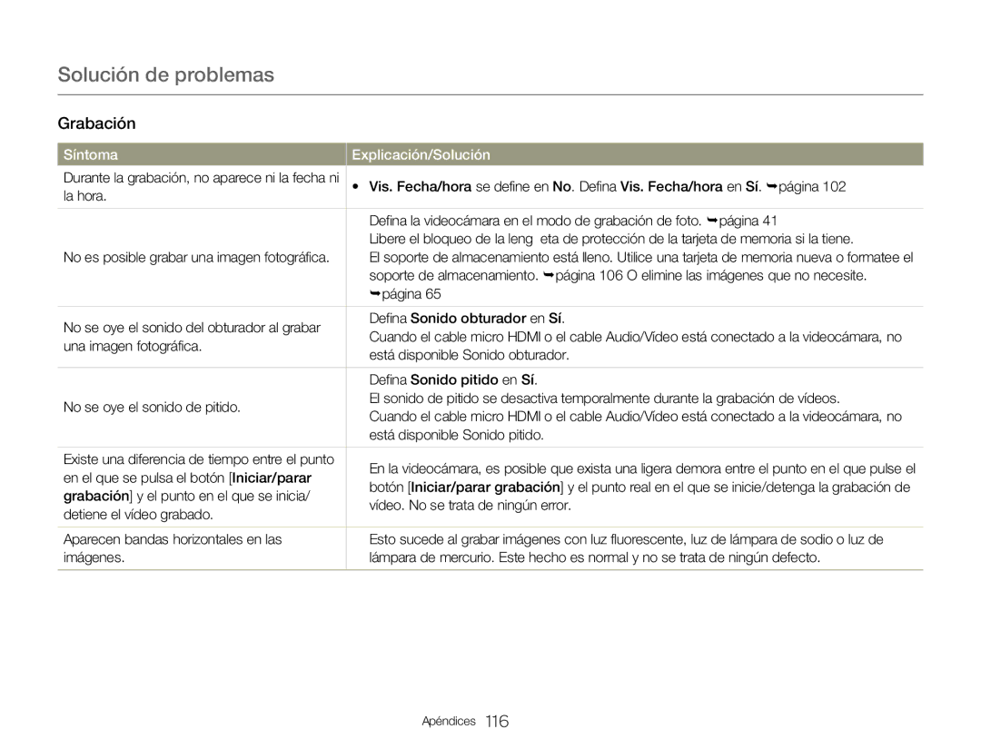 Samsung HMX-QF20BP/EDC manual La hora, Una imagen fotográfica, Está disponible Sonido obturador, Defina Sonido pitido en Sí 