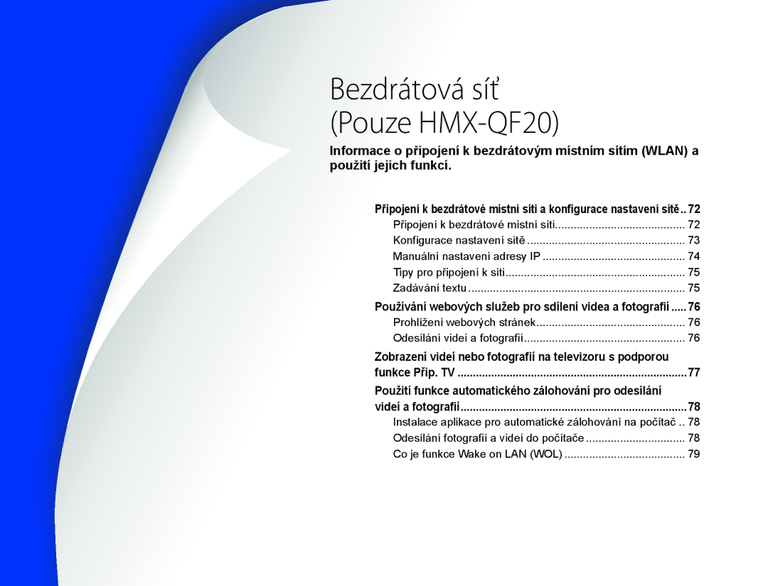 Samsung HMX-Q20BP/EDC manual Zobrazení videí nebo fotografií na televizoru s podporou, Funkce Přip. TV, Videí a fotografií 