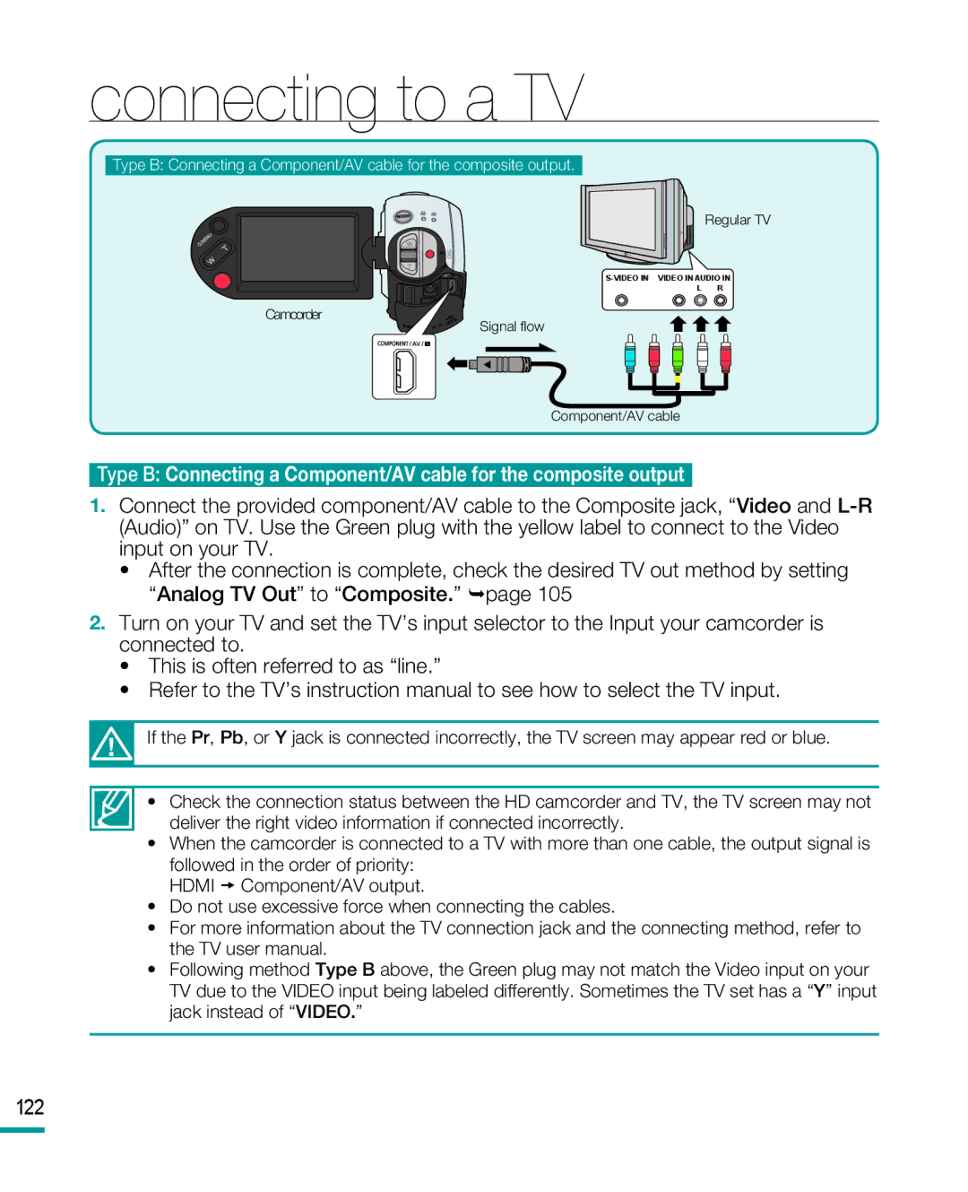 Samsung HMX-R10 user manual 122 