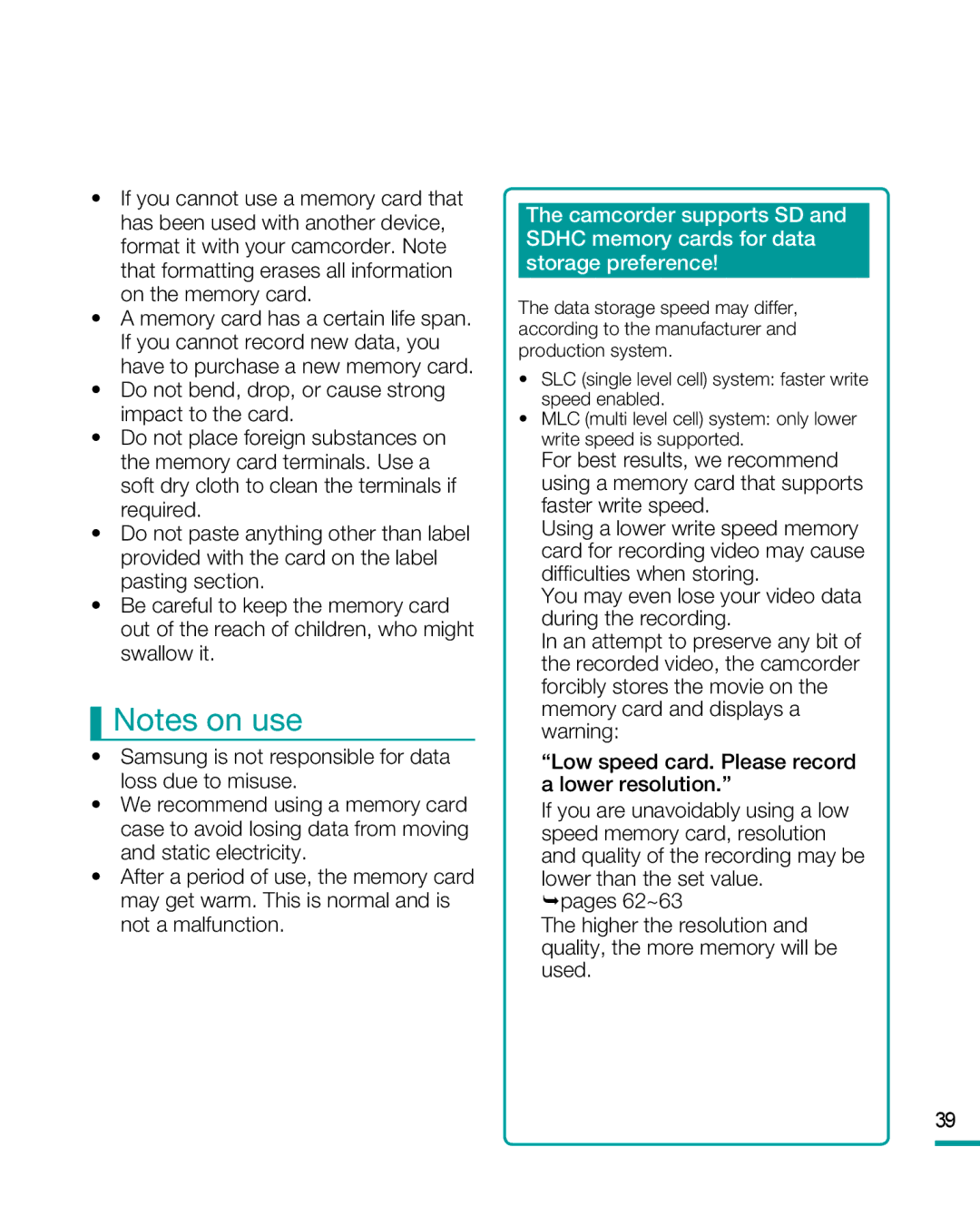 Samsung HMX-R10 user manual 