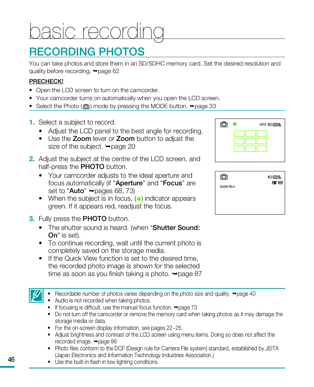 Samsung HMX-R10BP, HMX-R10SP user manual Audio is not recorded when taking photos 