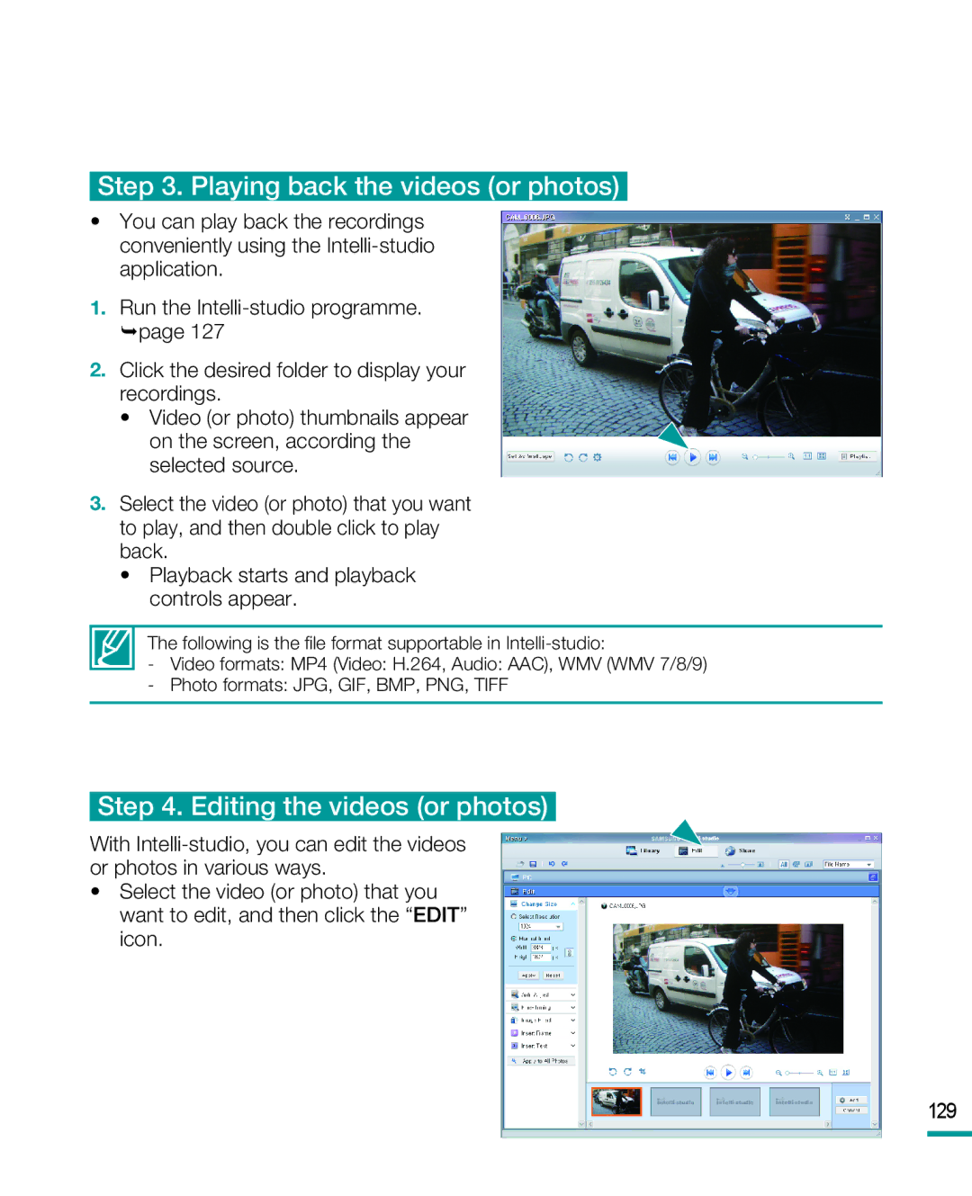 Samsung HMX-R10BP/COL, HMX-R10BP/EDC, HMX-R10SP/EDC, HMX-R10BP/MEA, HMX-R10SP/MEA manual Playing back the videos or photos 