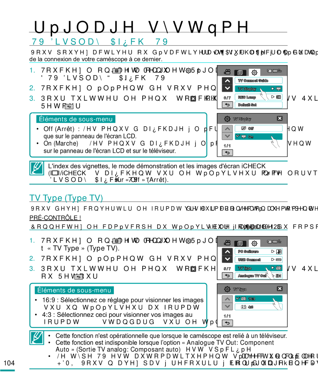 Samsung HMX-R10BP/EDC, HMX-R10SP/EDC manual 79LVSOD\$I¿FK79, TV Type Type TV, 79LVSOD\ª$I¿FK79 